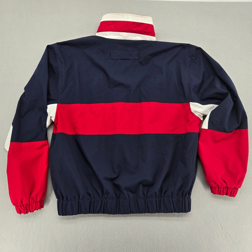 Nautical Sailing Colorblock Windbreaker Jacket Medium Gorpcore 90s Coastal Vtg - Picture 2 of 12